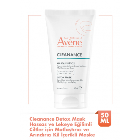 Avene Cleanance Detox Mask Hassas ve Lekeye Eğilimli Ciltler İçin Matlaştırıcı Kil İçerikli Maske 50 ml Avene Cleanance Detox Mask Hassas ve Lekeye Eğilimli Ciltler İçin Matlaştırıcı Kil İçerikli Maske 50 ml